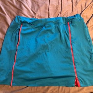 Teal skort